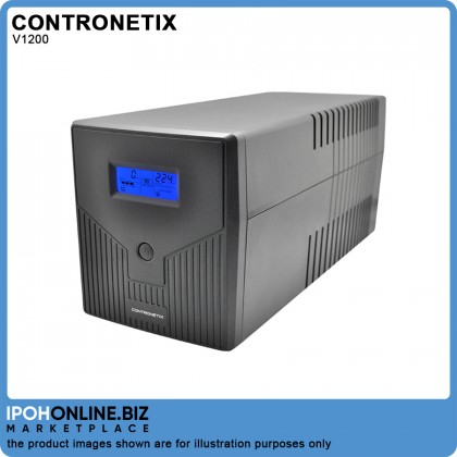 CONTRONETIX Offline UPS V1200 1200VA Built In AVR - 4 Universal Output Sockets CONTRONETIX Offline UPS V1200 1200VA Built In AVR - 4 Universal Output Sockets
