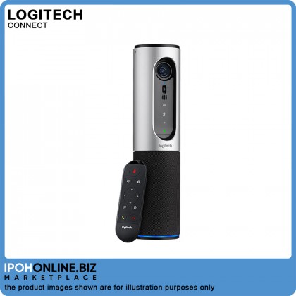 Logitech ConferenceCam Connect 1080p30 Portable WebCAM with Bluetooth speakerphone for huddle room home office & on the go