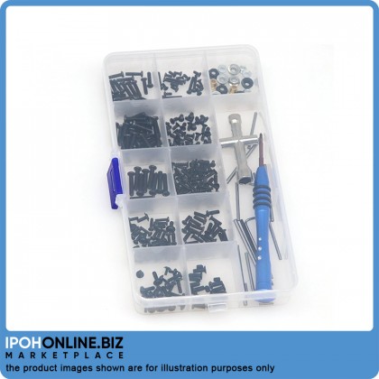 M2 M2.5 M3 Screw Fastener Kit Cross Sleeve Hex Wrench Swing Arm Pin Screws RC Car Spare Parts Screw