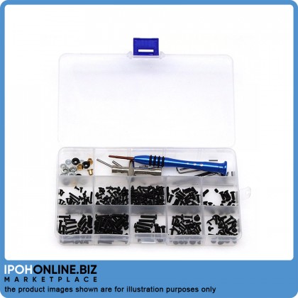 M2 M2.5 M3 Screw Fastener Kit Cross Sleeve Hex Wrench Swing Arm Pin Screws RC Car Spare Parts Screw