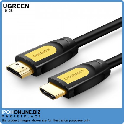 UGREEN HDMI Round Cable 1.5m High Speed HDMI Cable (Yellow/Black)