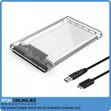Transparent 2.5 inch HDD SSD External Hard Drive Mobile Enclosure Transparent 2.5 inch HDD SSD External Hard Drive Mobile Enclosure