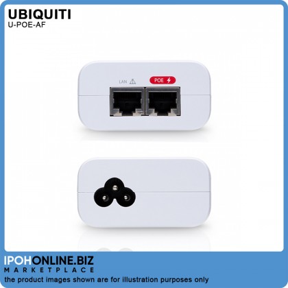 Ubiquiti POE Adapter U-POE-AF Network Gigabit 802.3af for CCTV, AP, VOIP Ubiquiti POE Adapter U-POE-AF Network Gigabit 802.3af for CCTV, AP, VOIP