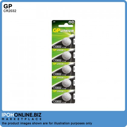 GP Battery Lithium Coin Cells CR 2032 (1 PC)