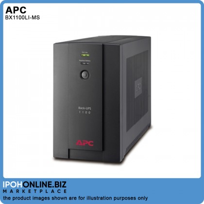 APC BX1100LI-MS Back-UPS 1100VA 230V AVR Universal & IEC 6 Sockets