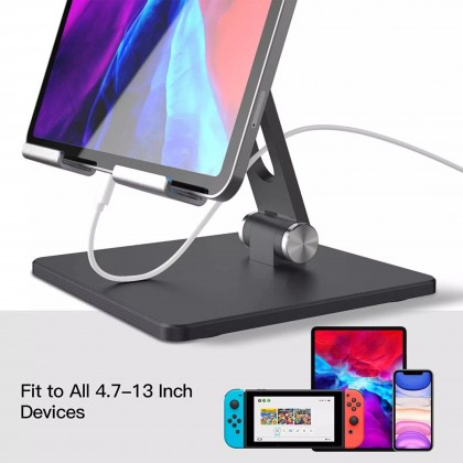 Tablet Stand Desktop Adjustable Ipad Stand Foldable Holder Dock Cradle