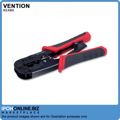 VENTION 3-in-1 Multi-Function Wire Crimping Tool RJ45 Network Crimper (Black)