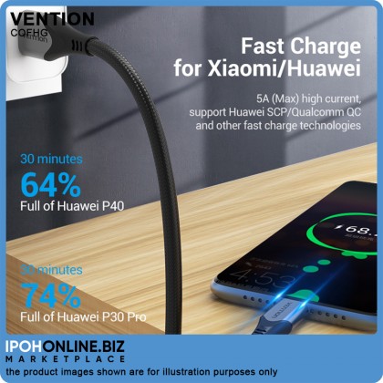 VENTION USB-C to USB 2.0-A Fast Charging Cable 1.5M (Gray) Aluminum Alloy Type VENTION USB-C to USB 2.0-A Fast Charging Cable 1.5M (Gray) Aluminum Alloy Type
