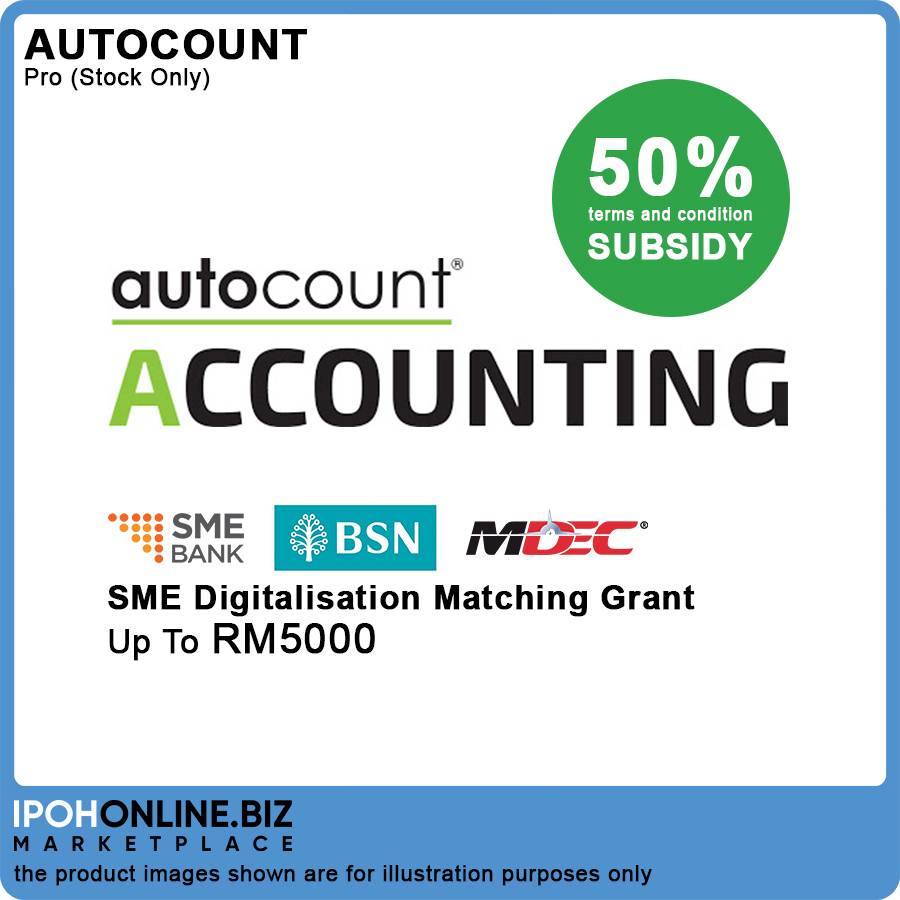 AutoCount Accounting Version 2.0 Pro (Stock Only) Edition Permanent SN ...