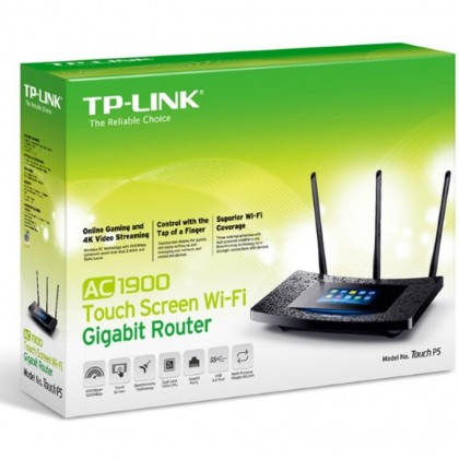 TP-LINK AC1900 Touch Screen Wi-Fi Gigabit Router Touch P5 Unifi & Maxis Fiber Support