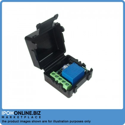 DC 12V 1CH Relay Receiver Module + 2 RF Transmitter Wireless Remote Control Switch 