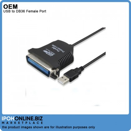 USB to DB36 Female Port Parallel Printer Print Converter Cable LPT USB to DB36 Female Port Parallel Printer Print Converter Cable LPT
