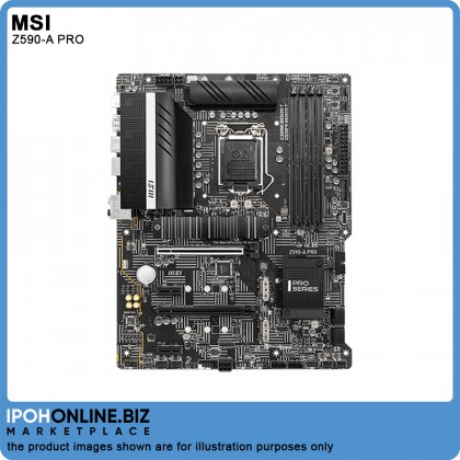 MSI Z590-A PRO 11th 10th Gen Intel Z590 LGA 1200 DDR4 M.2 USB 3.2 DP HDMI ATX Gaming Motherboard