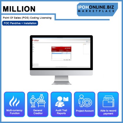 Million Point Of Sales (POS) Coding Licensing - FOC Pendrive + Installation Million Point Of Sales (POS) Coding Licensing - FOC Pendrive + Installation