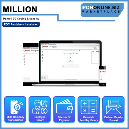 Million Payroll 30 Coding Licensing - FOC Pendrive + Installation