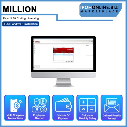 Million Payroll 30 Coding Licensing - FOC Pendrive + Installation