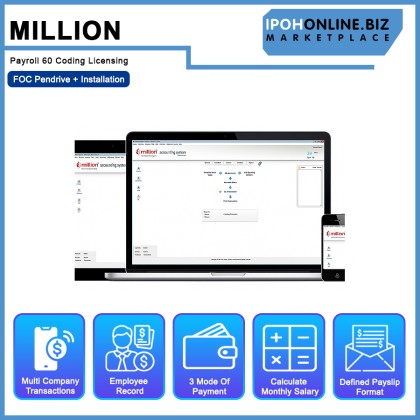Million Payroll 60 Coding Licensing - FOC Pendrive + Installation