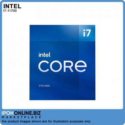 Intel 11th Gen Core i7 11700 Processor - 16M Cache 8C16T LGA 1200 DDR4 3200 UHD Graphics 750