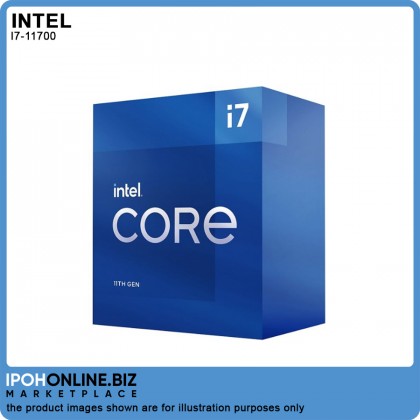 Intel 11th Gen Core i7 11700 Processor - 16M Cache 8C16T LGA 1200 DDR4 3200 UHD Graphics 750