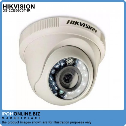 Hikvision DS-2CE56C0T-IR 1MP Fixed Turret Camera