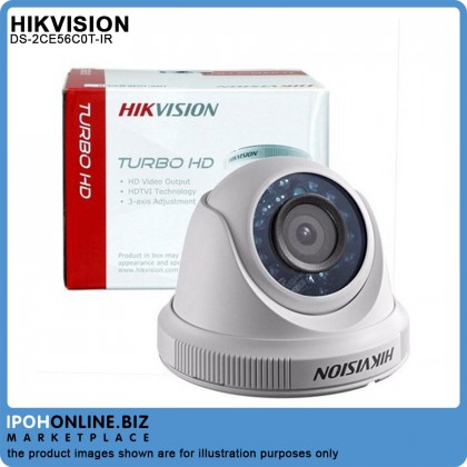 Hikvision DS-2CE56C0T-IR 1MP Fixed Turret Camera