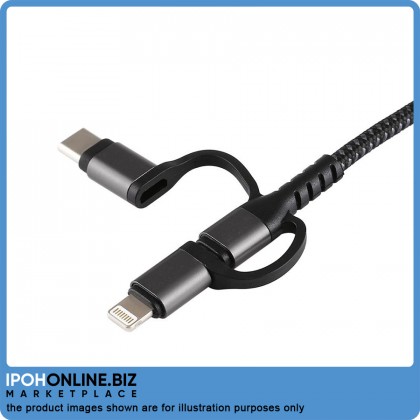 3 in 1 Cast Phone to HDTV Cable (Lightning/Micro/Type-C/HDTV)