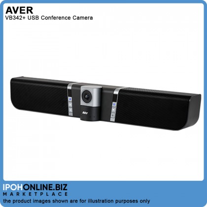 AVer VB342+ USB 4K UHD Huddle Room Camera Video Soundbar