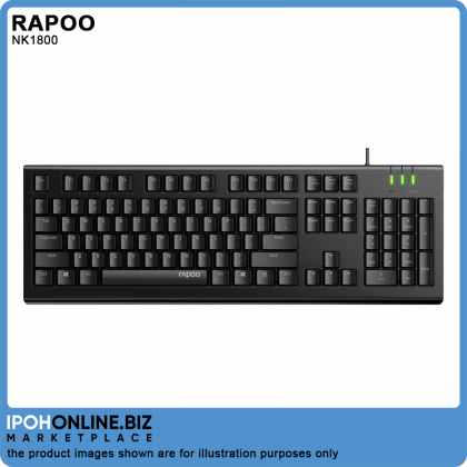 RAPOO NK1800 Spill Resistance Wired USB Keyboard RAPOO NK1800 Spill Resistance Wired USB Keyboard