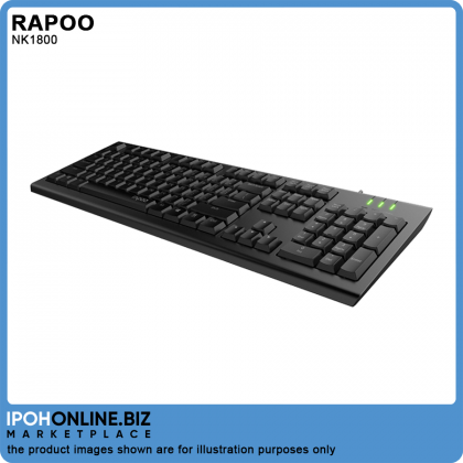 RAPOO NK1800 Spill Resistance Wired USB Keyboard RAPOO NK1800 Spill Resistance Wired USB Keyboard