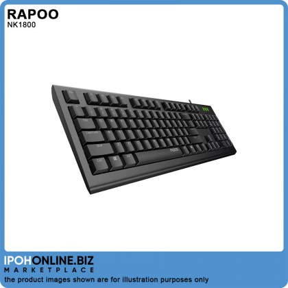 RAPOO NK1800 Spill Resistance Wired USB Keyboard RAPOO NK1800 Spill Resistance Wired USB Keyboard