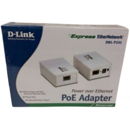 D-Link DWL-P200 Power Over Ethernet 5VDC 12VDC (POE) Kit Network Adapter