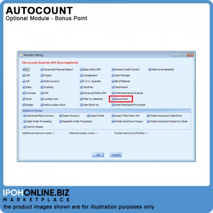 Bonus Point (Optional Module) for AutoCount Accounting Version 2.0 Bonus Point (Optional Module) for AutoCount Accounting Version 2.0