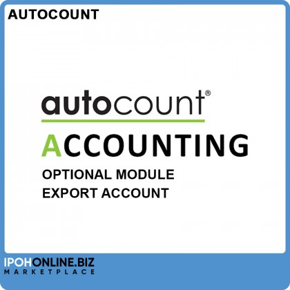 Export Account (Optional Module) for AutoCount Accounting Version 2.0 Export Account (Optional Module) for AutoCount Accounting Version 2.0