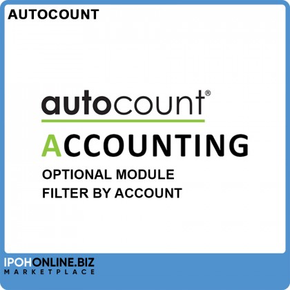 Filter By Account (Optional Module) for AutoCount Accounting Version 2.0 Filter By Account (Optional Module) for AutoCount Accounting Version 2.0