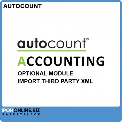 Import Third Party XML (Optional Module) for AutoCount Accounting Version 2.0 Import Third Party XML (Optional Module) for AutoCount Accounting Version 2.0