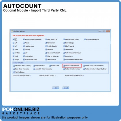Import Third Party XML (Optional Module) for AutoCount Accounting Version 2.0 Import Third Party XML (Optional Module) for AutoCount Accounting Version 2.0