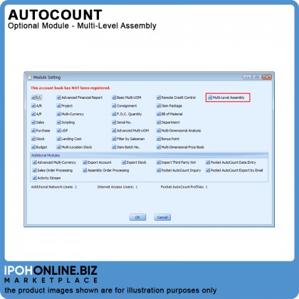 Multi-Level Assembly (Optional Module) for AutoCount Accounting Version 2.0 Multi-Level Assembly (Optional Module) for AutoCount Accounting Version 2.0