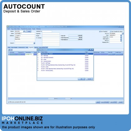 AutoCount Plug-In: Deposit & Sales Order AutoCount Plug-In: Deposit & Sales Order