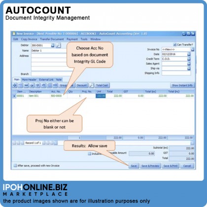 AutoCount Plug-In: Document Integrity Management