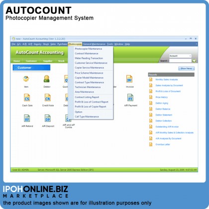 AutoCount Plug-In: Photocopier Management System AutoCount Plug-In: Photocopier Management System