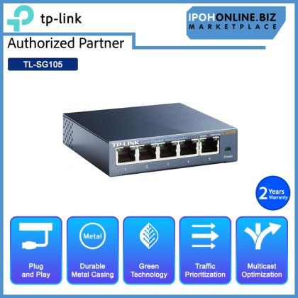TP-LINK 5-Port Gigabit Business Solution Desktop Switch Metal Case TL-SG105