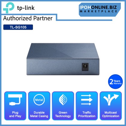 TP-LINK 5-Port Gigabit Business Solution Desktop Switch Metal Case TL-SG105