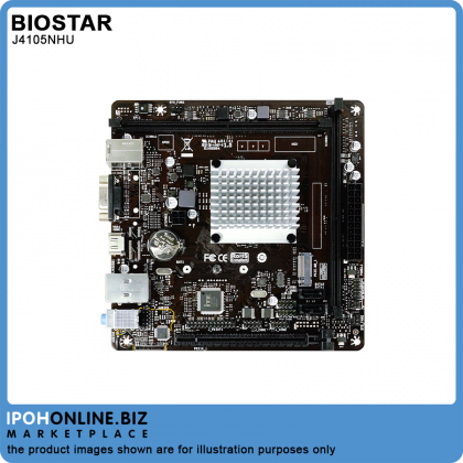 BIOSTAR J4105NHU CPU Onboard Intel Celeron J4105 Quad-Core 2.50GHz DDR4 M.2 VGA HDMI Mini ITX Motherboard UHD Graphics 600 With BIOS Updated