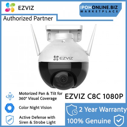 EZVIZ C8C 2MP 4mm/6mm 1080P Outdoor WiFi Pan/Tilt Color Night Smart Home CCTV Camera