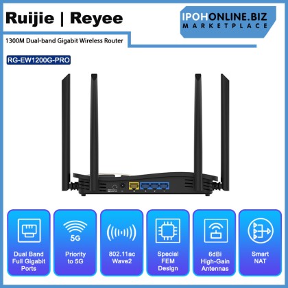 Ruijie Reyee Mesh RG-EW1200G PRO 1300M Dual-band Gigabit Wireless Router