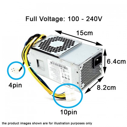 Lenovo HK280-72PP 10+4 Pins 180W TFX Form Desktop PC Computer Tower Power Supply