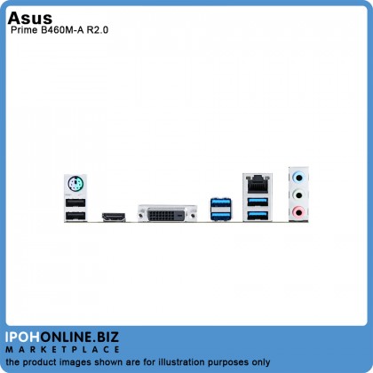 ASUS PRIME B460M-A R2.0 11th & 10th gen Intel H470 LGA 1200 HDMI DVI microATX Performance Motherboard