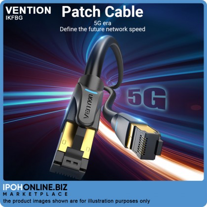 VENTION Cat8 Ethernet Cable SFTP Network Cable 2.5G/5G/10Gbps (1.5 Meter) For Gaming Server Workstation Hosting