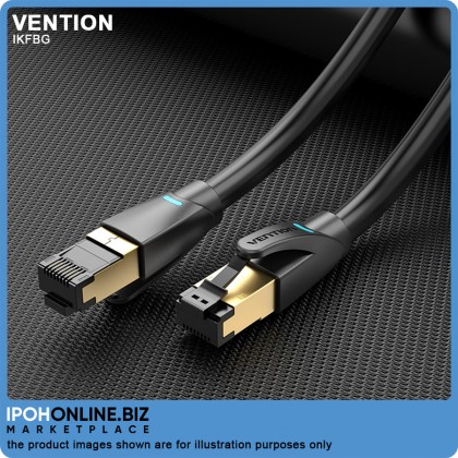 VENTION Cat8 Ethernet Cable SFTP Network Cable 2.5G/5G/10Gbps (1.5 Meter) For Gaming Server Workstation Hosting