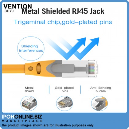 VENTION Cat6A Ethernet LAN Cable RJ45 Patch Cord 2.5G/5G/10Gbps (5 Meter) For Gaming Server Workstation Hosting VENTION Cat6A Ethernet LAN Cable RJ45 Patch Cord 2.5G/5G/10Gbps (5 Meter) For Gaming Server Workstation Hosting